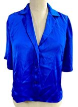 Orseund Iris Blue Top Size S Made in NYC - $74.24