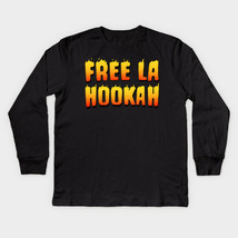 BAD BUNNY FREE LA HOOKAH L/S MEN&#39;S BLACK SHIRT ASSORTED SIZES NEW - £8.78 GBP