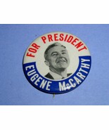 Eugene McCarthy Campaign Button Vintage 1968 Hippie Anti War - $20.50 CAD