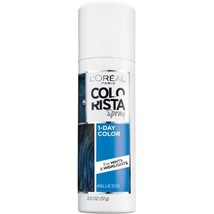 L&#39;Oreal Paris Colorista 1-Day Washable Temporary Hair Color Spray, Blue, 2 - $14.44