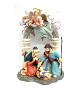 Avon Porcelain Christmas Nativity Figurine Holy Family Angel 8&quot; MIB - £14.78 GBP