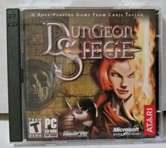 Dungeon Siege PC CD-ROM RPG Atari Microsoft 2002 Chris Taylor 2 Disc Rated T - $20.40