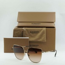 BURBERRY BE3143 110913 Light Gold/Brown Gradient 61-14-140 Sunglasses New Aut... - £130.82 GBP