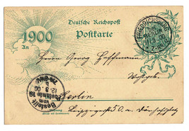 Postal History 1900 German Gov&#39;t VF Used Postal Card Deutsche Reichspost... - £2.94 GBP