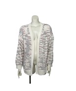 Maurices Cardigan Oversized XL Multicolor Long Sleeve Textured Open Fron... - $476.01 MXN