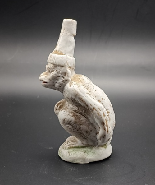 Antique pottery figural monkey whistle. Item image 2