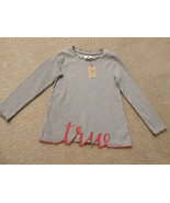 NWT True Craft Gray Ribbed Knit Top Girl&#39;s Size S Small 6 -7 y - £10.93 GBP