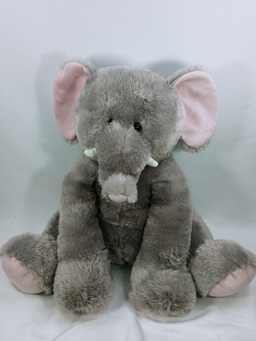Primary image for Hug Fun 24" Cuddly XL Elephant Gray Sitting Stuffed Animal Plush 