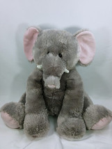 Hug Fun 24&quot; Cuddly XL Elephant Gray Sitting Stuffed Animal Plush  - £15.94 GBP