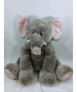 Hug Fun 24&quot; Cuddly XL Elephant Gray Sitting Stuffed Animal Plush  - $19.95