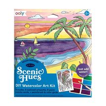 Scenic Hues D.I.Y. Watercolor Art Kit - Ocean Paradise (17 PC Set) - $9.89