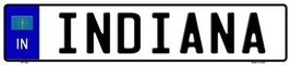 Indiana Novelty Metal European License Plate - £17.12 GBP