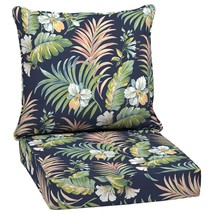 Tropical Outdoor 24 in. Conversation Set Cushion Blue Polyester Fade Res... - $79.19