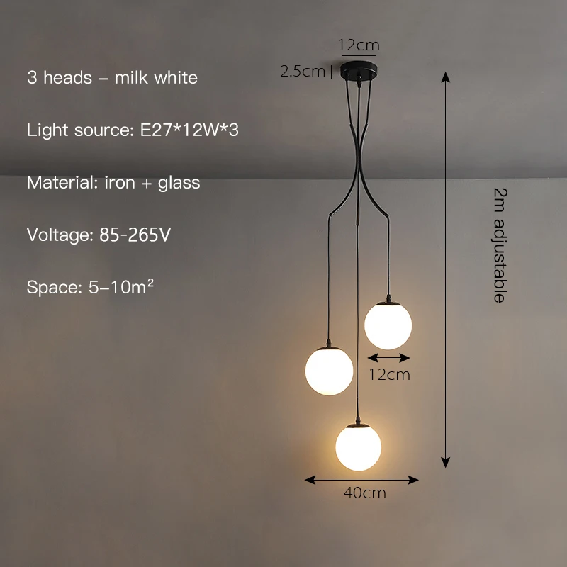  Long Pendant Lamp for Stairs Living Room Hall 2022 New Home Decor Dining Table  - £147.32 GBP