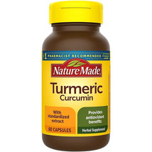 Nature Made Turmeric Curcumin 60 Capsules Exp 08/2027+ - $278.56 MXN