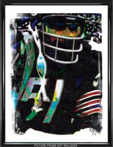 Dick Butkus Chicago Bears Football Linebacker Print Poster Wall Art 18x24 - $27.00