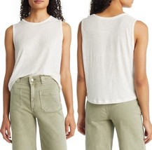 Marine Layer Hemp Blend Tank Top XL Natural Ivory Cotton Women Oversized... - $19.99