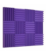 2&quot; Purple Acoustic Wedge Soundproofing Studio Foam Tiles 12 Pack - £25.96 GBP