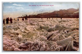 Ice Gorge on Mississippi River St Louis Missouri MO UNP DB Postcard XB10 - $3.91