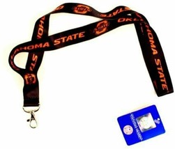 NCAA Oklahoma State Cowboys Logo and Name Lanyard No Clips 23&quot; Long 3/4&quot; Wide - £7.41 GBP