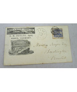 1869 Mason Hamin Organ Advertising cover Butler Essex VT Noyes Burlington - $88.73 CAD