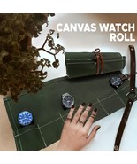 Canvas Watch Roll Travel Case Portable Watch Display Watch Storage Pouch... - £17.62 GBP