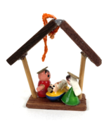 Vintage Erzgebirge Nativity Christmas Ornament  Erzgebirge Wood Diorama ... - $25.90 CAD