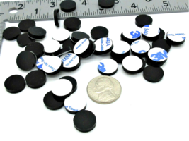 Lot of 24 pcs  13mm Dia  X 3mm Tall Rubber Feet Bumpers  3M Adhesive Backing - £9.41 GBP
