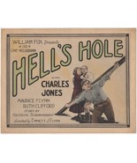 HELL&#39;S HOLE (1923) Charles Jones (Buck Jones), Maurice Flynn, Ruth Cliff... - £136.89 GBP