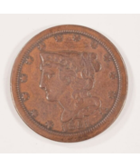 1851 Half Cent in Fine+ Condition, Brown Color, Strong fine if not VF - $201.29 CAD