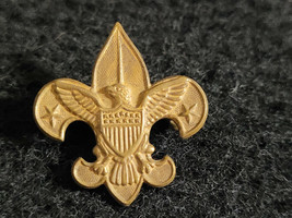 Vintage Boy Scouts of America Gold Tone Pinback Pat &quot;1911&quot; Pin Tenderfoot - £13.29 GBP