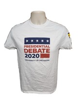 2020 University of Michigan Presidential Debate Adult Small White TShirt - £15.57 GBP
