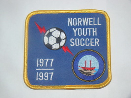 NORWELL YOUTH SOCCER 1977-1997 - Soccer Patch - $15.00