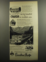 1953 Canadian Pacific Ad - Let yourself go! See big beautiful Canada - £14.81 GBP