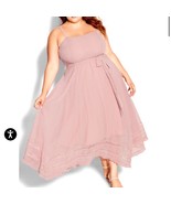 NWT City Chic Dress Flirty Nature in Rose Bud Pink Size 16 - $122.82 CAD