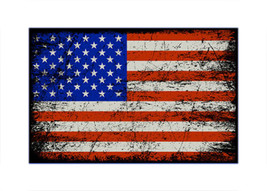 American Flag Sticker Grunge Vinyl Decal Car Truck - £2.35 GBP+