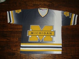 Vintage 90&#39;s Michigan Wolverines All Over Print Football Jersey 2XL  - £47.41 GBP