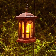Waterproof Hanging Lantern, Garden Decorative Solar Lights PVC Upgrade 3 LED Fli - £27.97 GBP