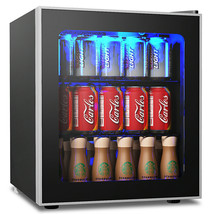 60 Can Beverage Cooler Refrigerator Drink Dispenser Machine Mini Fridge ... - $282.99