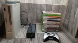 Xbox 360 With 12 Games And A Xbox 360 Chrome Controller Works Excellent!!  - £95.76 GBP