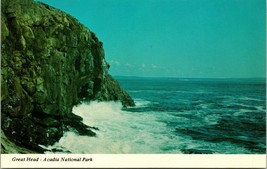 Vtg Chrome Postcard Bar Harbor Maine ME Acadia National Park Great Head UNP - £2.30 GBP
