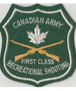 VINTAGE CANADIAN ARMY FIRST CLASS RECREATIONAL SHOOTING PATCH - £6.50 GBP