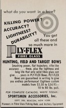 1956 Print Ad Ply-Flex Fibre Glass Hunting &amp; Field Bows Beacon,New York - £6.28 GBP
