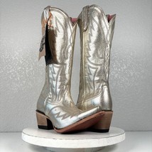 NEW Junk Gypsy Lane NIGHTHAWK Gold Cowboy Boots Sz 7.5 Western Leather Snip Toe - £181.78 GBP