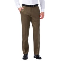 Haggar Mens Flat Front Classic Fit No Iron Khaki Dress Pants NEW 44 X 30 - £47.12 GBP