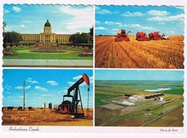 PostcardFarming In Saskatchewan Typical Scenes Multi View - $2.75