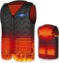 Electric Heated Vest Lightweight Thermal USB Charging(Not iclude Battery,Size:M) - £23.26 GBP