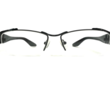 Iyoko-Inyake Brille Rahmen IY 287 Col.6 Schwarz Rechteckig Halbe Felge 5... - $93.13