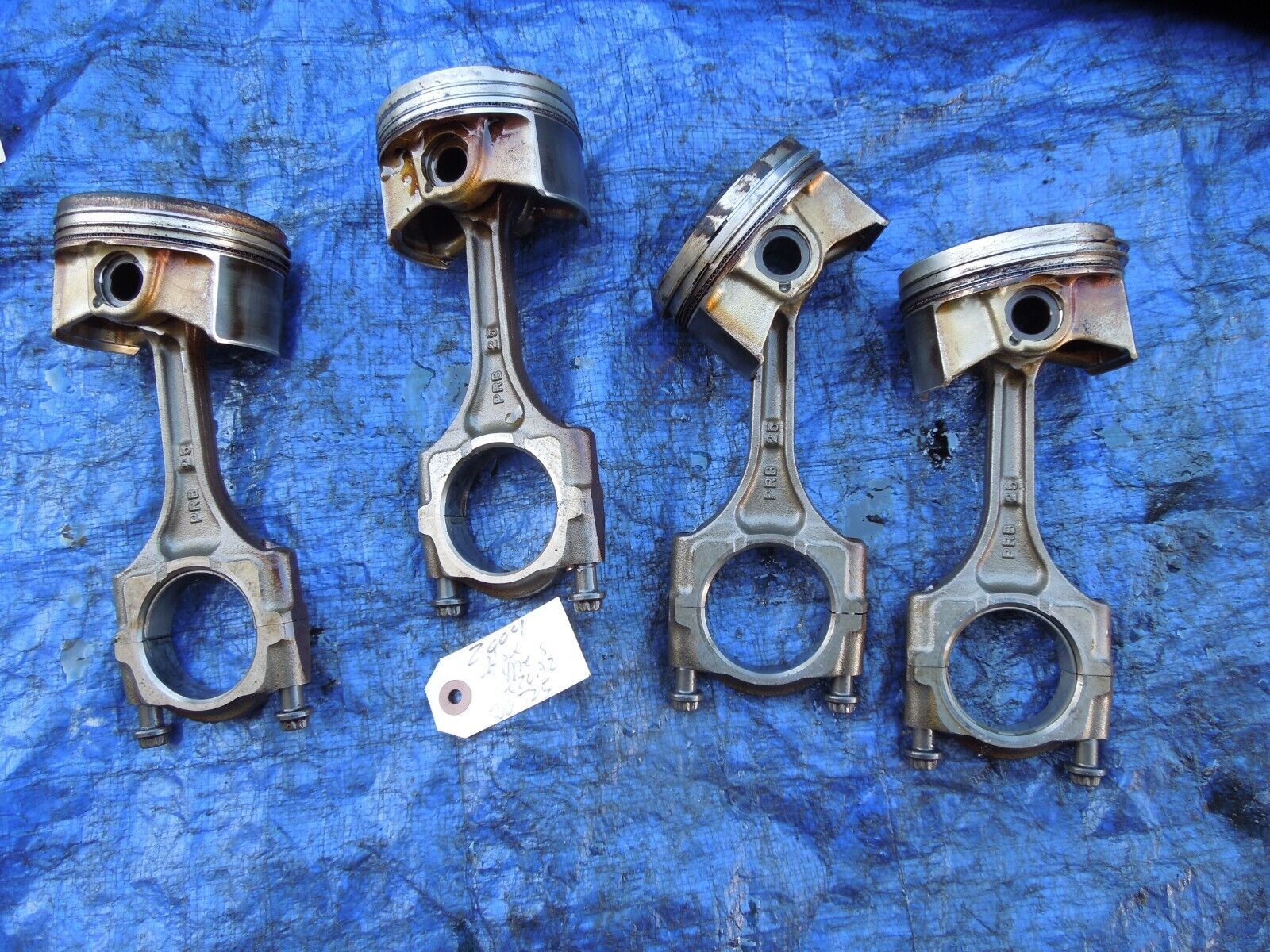 02-04 Acura RSX Type S K20A2 pistons and rods engine motor OEM PRB set 5... - $169.99