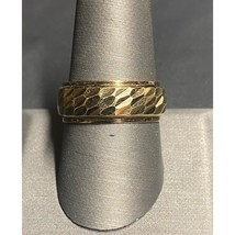 MEN&#39;S 925 STERLING SILVER VERMEIL BAND RING SIZE 9.75 SKY - $37.32